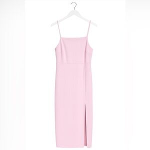 OWIN Women's NEW Adjustable Straps Sleeveless High Waist Split Midi Dress.